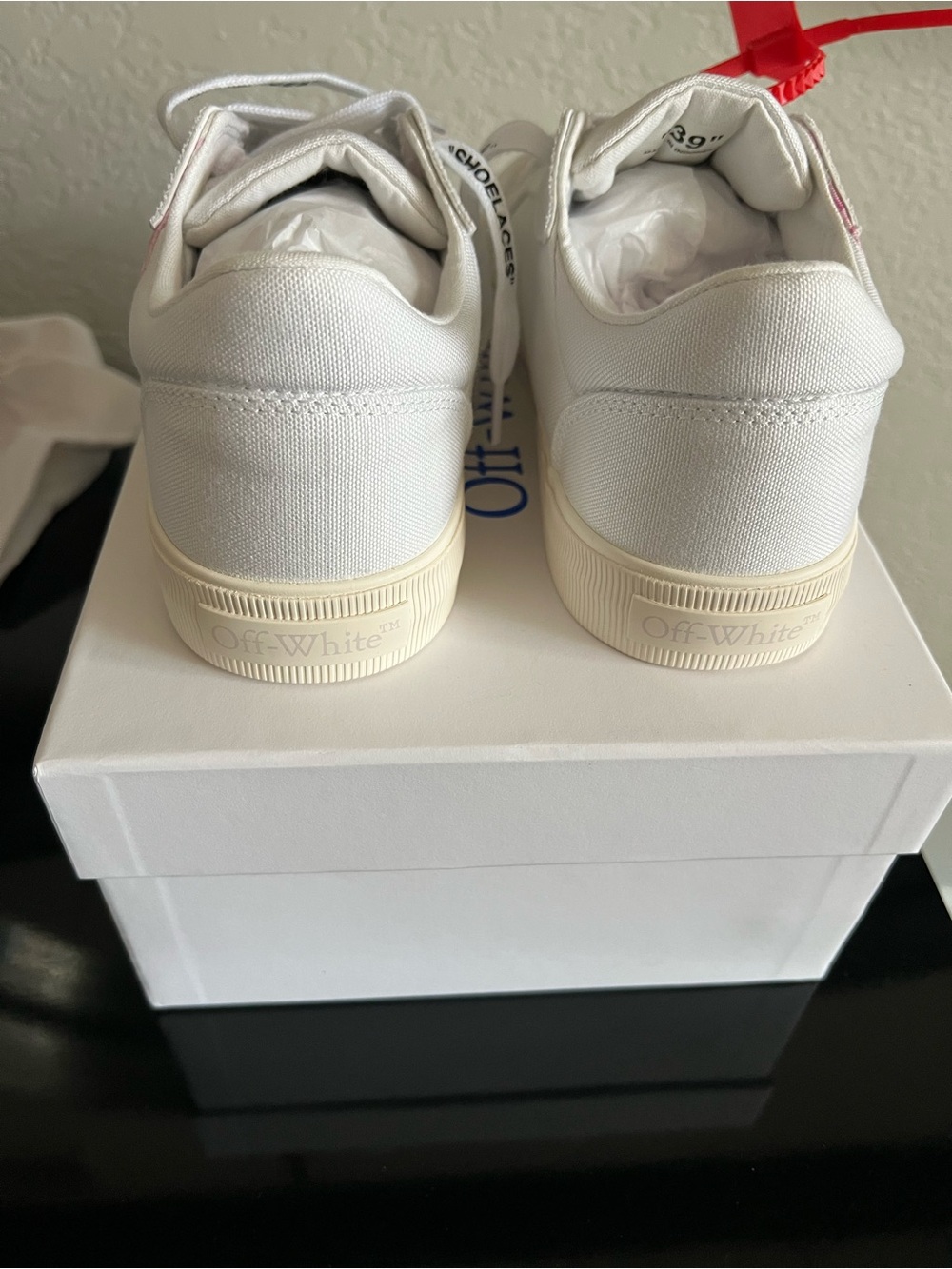 Off-White Women’s Off-White New Low Vulcanized Animation "White Pink Floral" - Picture 6 of 6